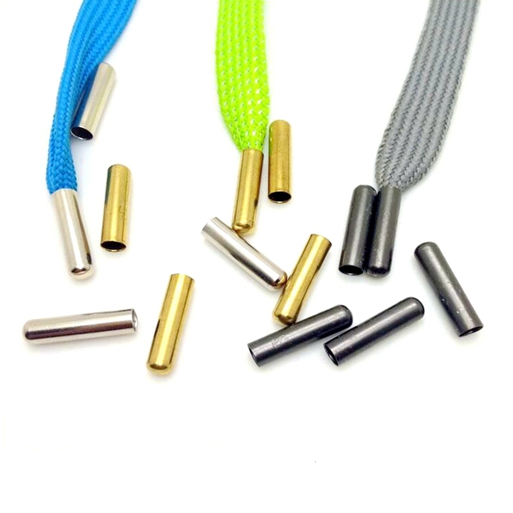 Shoe Parts Accessories 100 PCS Set Seamless Metal Aglet DIY Shoelace Repair Replacement Shoe Lace Tips Drawstring Hoodie String Head 230712