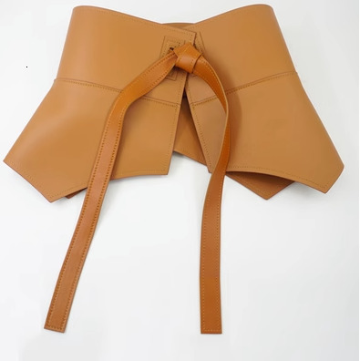 Fashion style waist seal waist corset type cowhide wide waist seal leather coat sheepskin wide belt 220509
