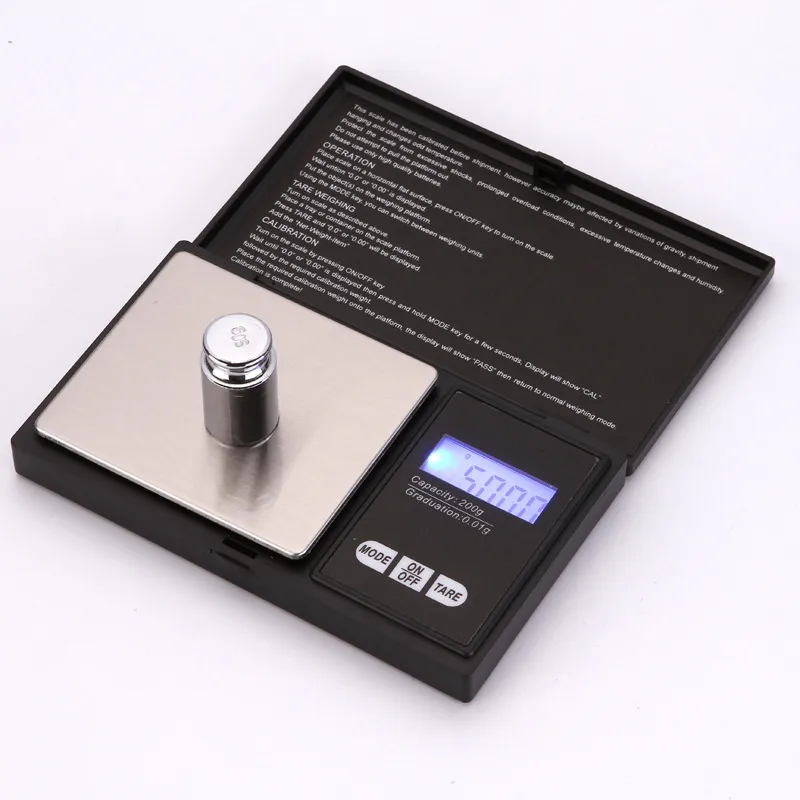2023 Mini Pocket Digital Scale 0.01 x 200g Silver Coin Diamond Gold Jewelry Weigh Balance LCD Electronic Digital Jewelry Scale Balance