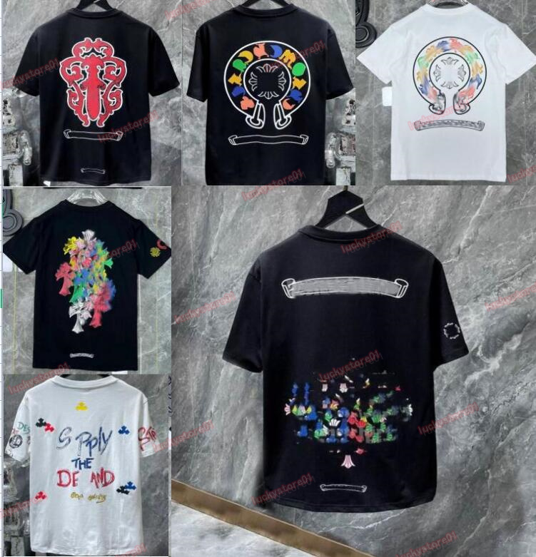 New style Men's T-shirts Luxury Classic Womens t Shirts Ch Brand Fashion Men Sanskrit T-shirt Horseshoe Heart Cross Designer Tshirts Mans Hip Hop Chromes Hearts xf7, A111
New style Men's T-shirts Luxury Classic Womens t Shirts Ch Brand Fashion Men Sanskrit T-shirt Horseshoe Heart Cross Designer Tshirts Mans Hip Hop Chromes Hearts xf7, A111