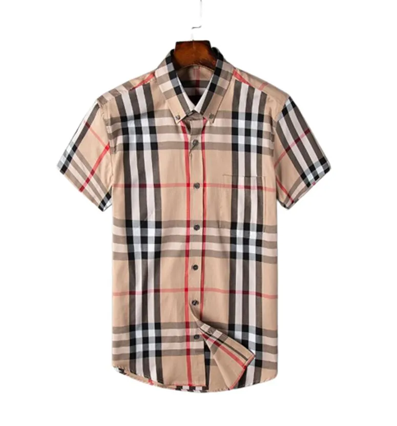 Designers Men's Dress Shirt Luxury Slim Silk T-shirt Black Long sleeve Casual business clothing plaid brand 17 color M-4XL Burberr 734293631 849744008
Designers Men's Dress Shirt Luxury Slim Silk T-shirt Black Long sleeve Casual business clothing plaid brand 17 color M-4XL Burberr 734293631 849744008