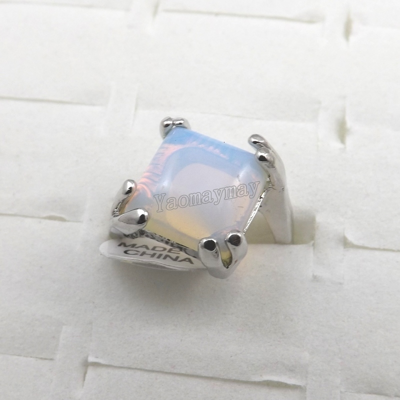 Wedding Rings Natural Opal Stone Rings Fashion Jewelry Women's Ring Bague 50pcs 230713