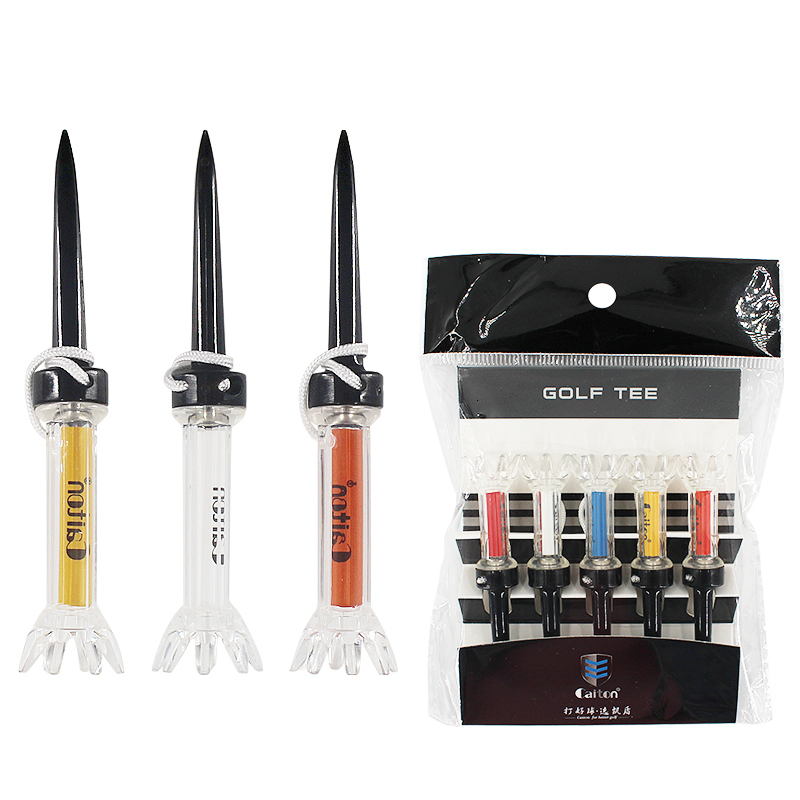 Golf Tees 5Pcs set 79mm 90mm Magnetic Step Down Training Ball Tee Mixed Color with Package Outdoor Holder 230713