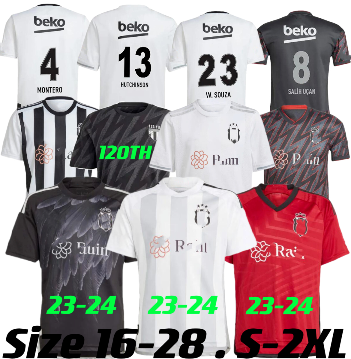 2023 2024 besiktas mens 22 23 24 soccer jerseys rosier montero souza nkoudou salih ucan hutchinson ghezzal necip w souza karaman home away 3rd football Kids Size -XXL, 22-23 3rd
2023 2024 besiktas mens 22 23 24 soccer jerseys rosier montero souza nkoudou salih ucan hutchinson ghezzal necip w souza karaman home away 3rd football Kids Size -XXL, 22-23 3rd