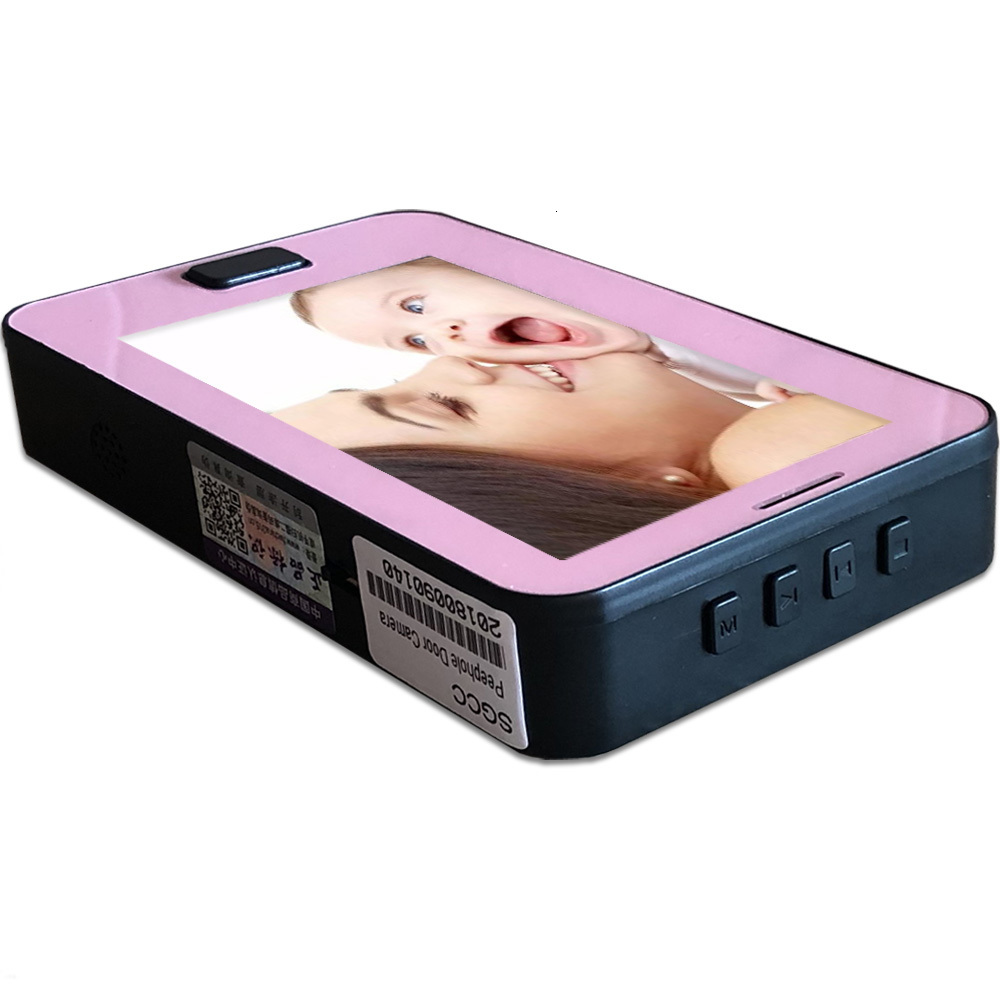 Doorbells Video Peephole Digital Door Camera Doorbell IR Night Vision 170 Degree Angle 4 3 Inch Monitor Smart Home Visual Cat Eye 230712