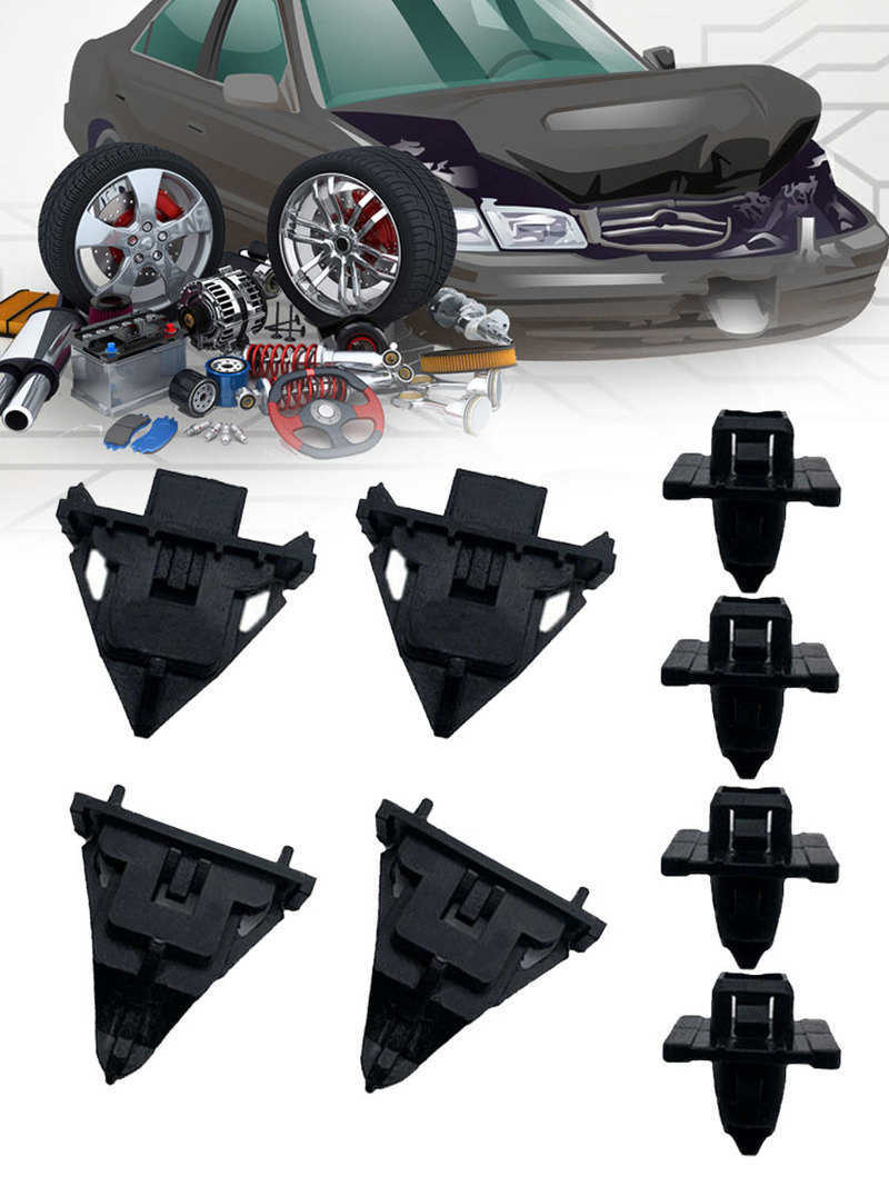 1 Set Car Panel Seal Cowl Clips Black Replacement Car Accessories for Toyota FJ Cruiser 2007 2008 2009 2010 2011 2012 2013 2014