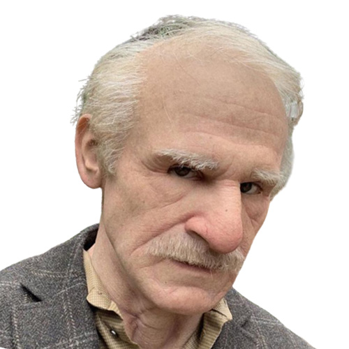 Gauges New human mask crossdress silicone female unisex head mask halloween cosplay without hair latex bareheaded monk head mask