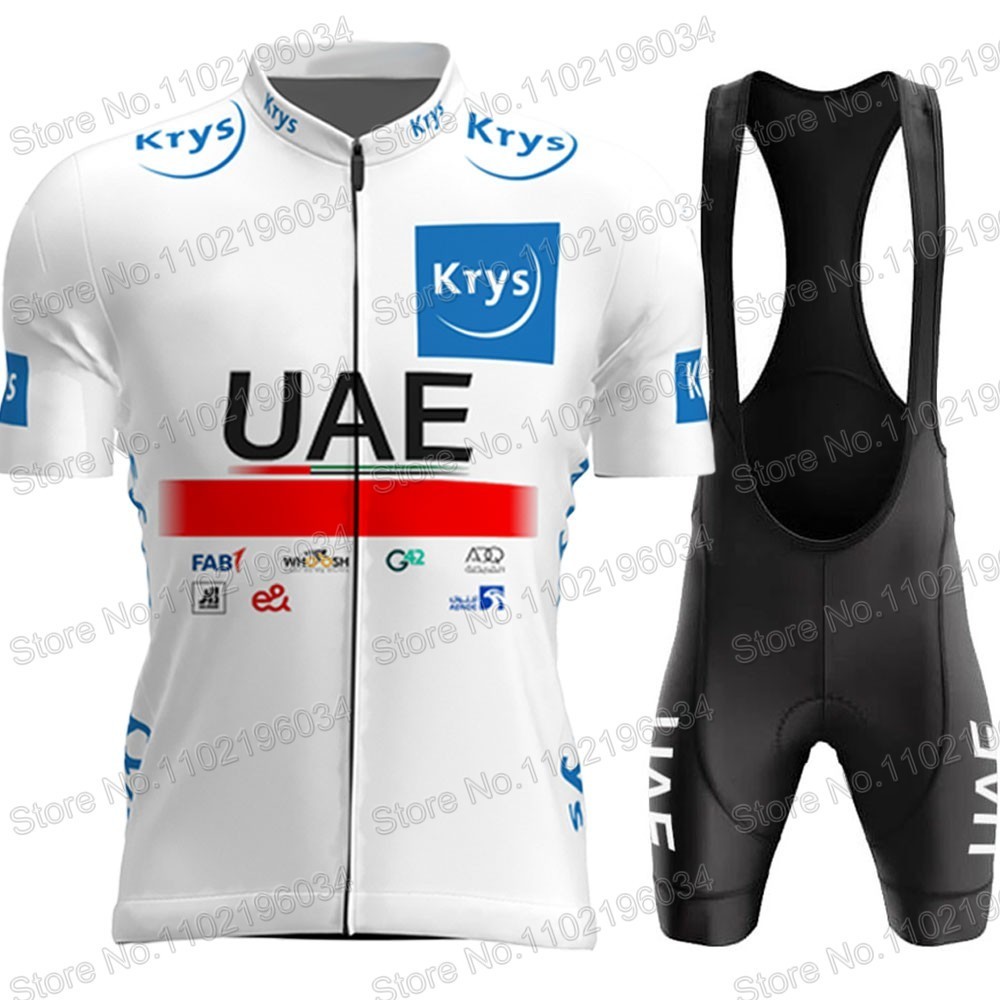 Cycling Jersey Sets TDF UAE Team Set Short Sleeve Tadej Pogacar Clothing Road Bike Shirts Suit Shorts MTB Maillot Culotte 230712