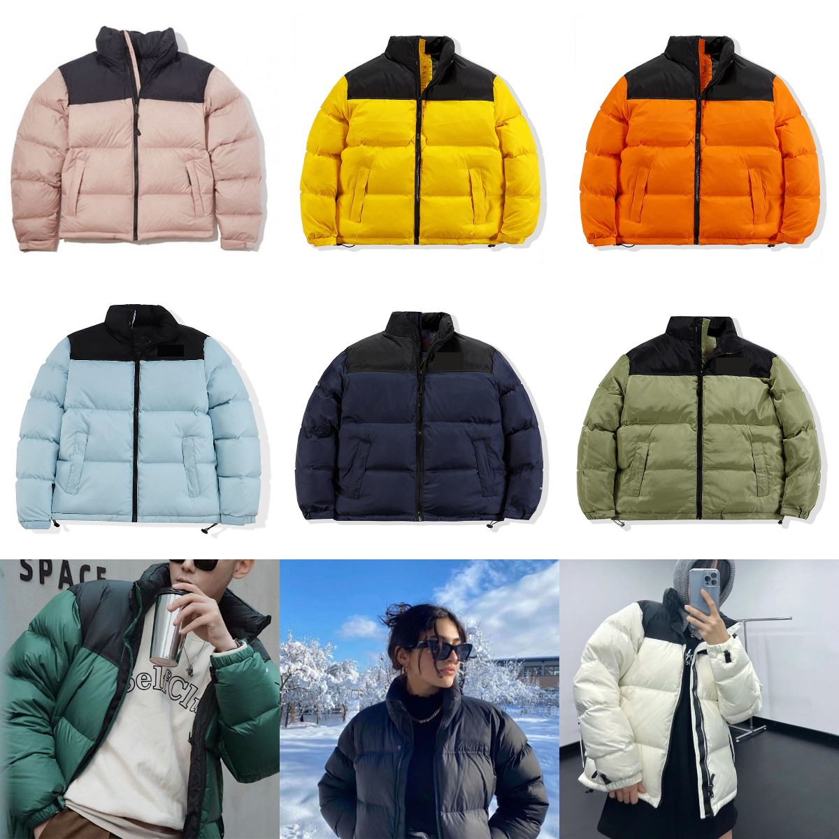 

designer puffer jacket mens down jacket winter warm coats Womens Cotton Outdoor Windbreaker Parka Windproof fluffy clothes north faced jacket, Customize