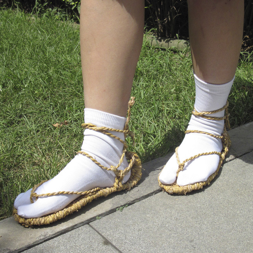 Dress Shoes Anime Bleach Cosplay Straw Sandals Slipper Costume Accessories Kurosaki ichigo Socks 230713