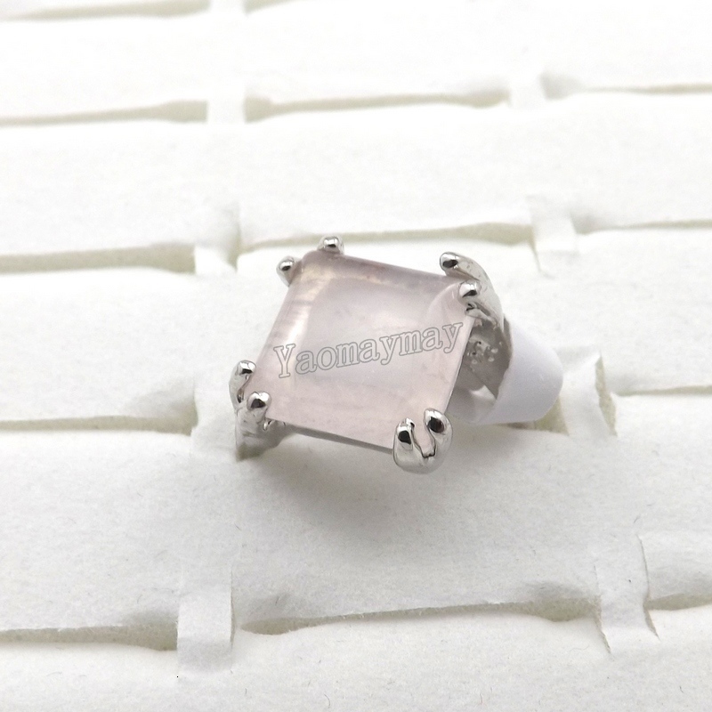 Wedding Rings Fashion Natural Light Pink Crystal Rings Women's Jewelry 50pcs Wholesale 230713