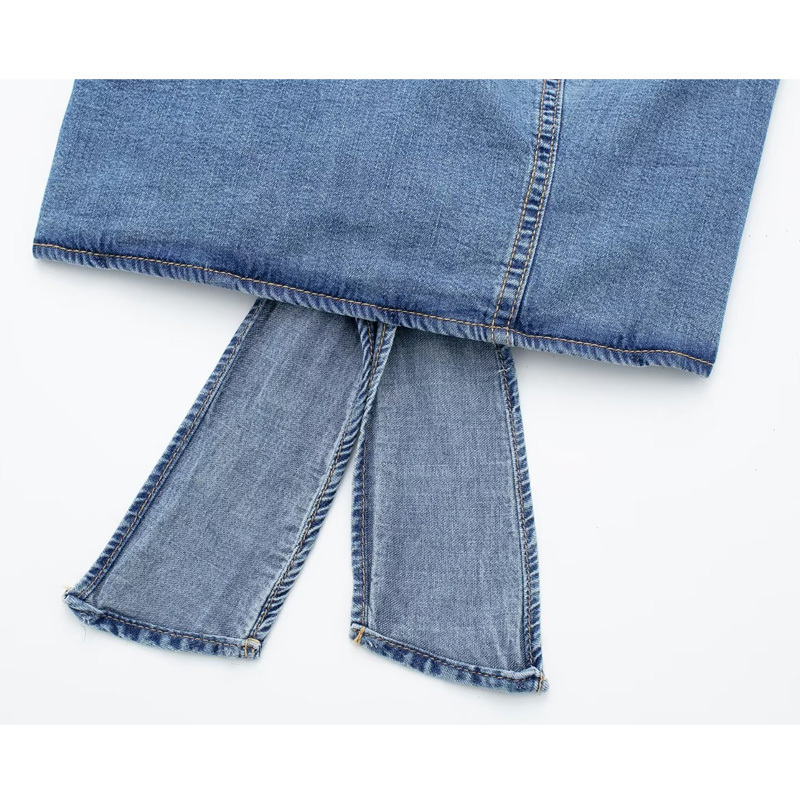 Women's Tanks Camis TRAF Womens Top Denim Crop Top Women Off Shoulder Blue Halter Top Streetwear Backless Sexy Tops Woman Party Night Jeans Tops 