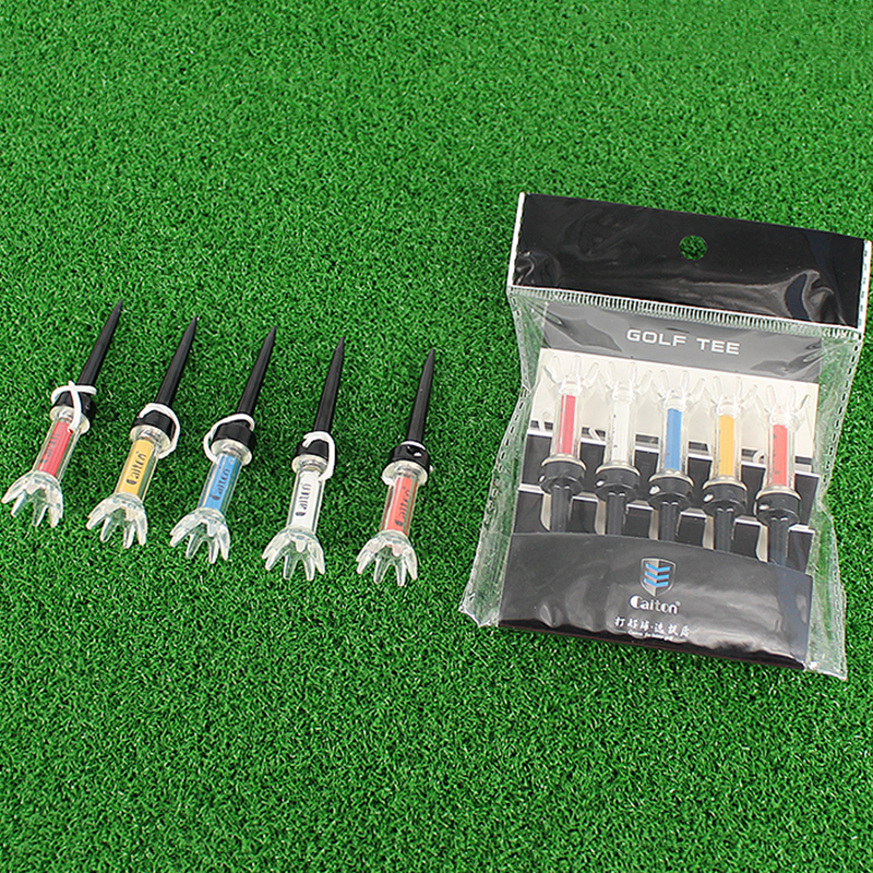 Golf Tees 5Pcs set 79mm 90mm Magnetic Step Down Training Ball Tee Mixed Color with Package Outdoor Holder 230713