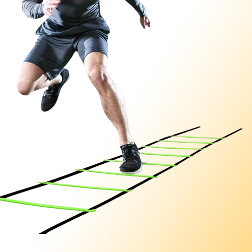 Fast Delivery 5M 10Rung Nylon Straps Training Stairs Agility Ladders Soccer Football Tab Speed Ladder Sports Fitness Equipment