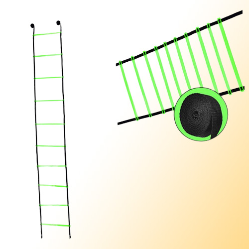 Fast Delivery 5M 10Rung Nylon Straps Training Stairs Agility Ladders Soccer Football Tab Speed Ladder Sports Fitness Equipment