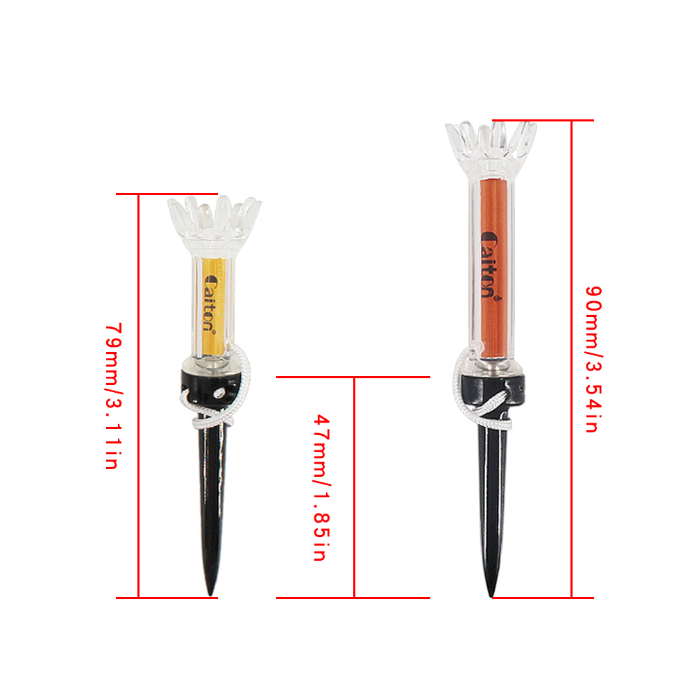 Golf Tees 5Pcs set 79mm 90mm Magnetic Step Down Training Ball Tee Mixed Color with Package Outdoor Holder 230713