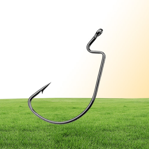 5 Sizes 1050 38105 Worm Hook High Carbon Steel Barbed Hooks Asian Carp Fishing Gear 200 Pieces Lot BL05