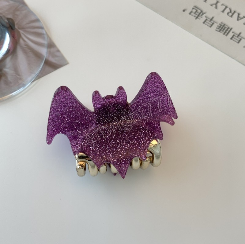 Halloween Bat Claw Clip Alloy Hair Clip Headwear Hair Accessories for Women Girls Festival Party Supplies