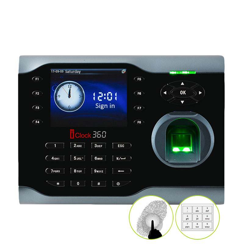 Recognition System iclock360 Linux USB TCP IP RFID Card Fingerprint Time Attendance Machine Clcok Recorder 230712