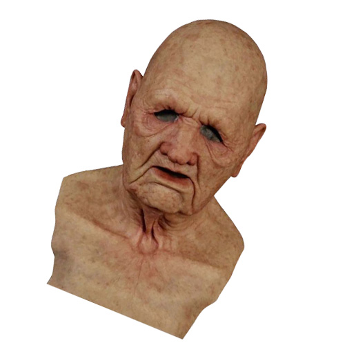 Gauges New human mask crossdress silicone female unisex head mask halloween cosplay without hair latex bareheaded monk head mask