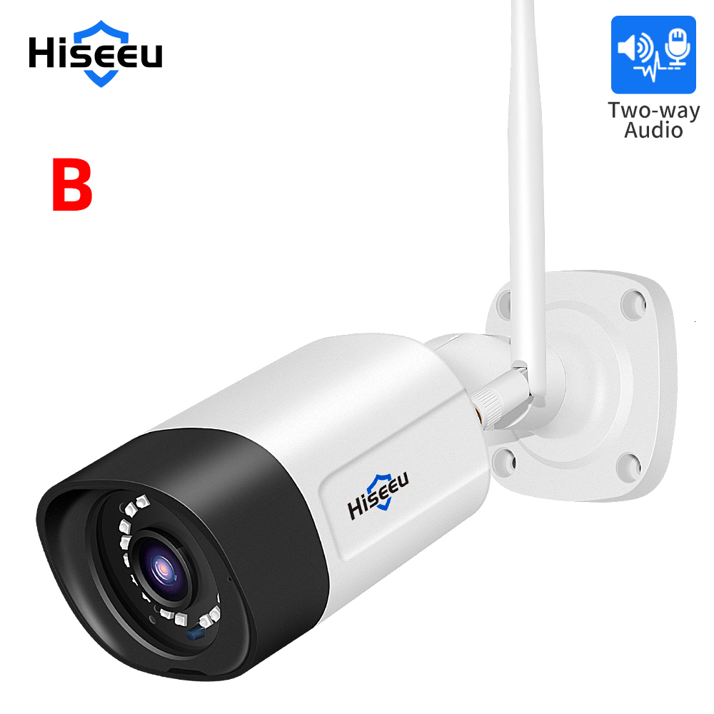 IP Cameras Hiseeu 1536P Wireless Camera 3 6mm Lens Waterproof Security WiFi for CCTV System Kits Pro APP View 230712