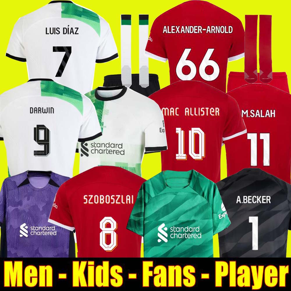 SZOBOSZLAI 2023 24 soccer jerseys 2023 2024 GAKPO Luis DIaz football shirts men kids kits uniforms MAC ALLISTER Alexander Arnold DARWIN Alisson FANS Player ELLIOTT, 23/24 away adult
SZOBOSZLAI 2023 24 soccer jerseys 2023 2024 GAKPO Luis DIaz football shirts men kids kits uniforms MAC ALLISTER Alexander Arnold DARWIN Alisson FANS Player ELLIOTT, 23/24 away adult