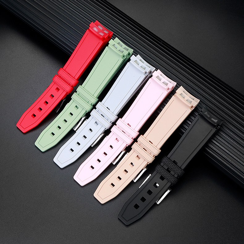 Watch Bands Band for Omega X Joint MoonSwatch Strap 300 Men Women 20mm Rubber Silicone Curved End Bracelet 230712
