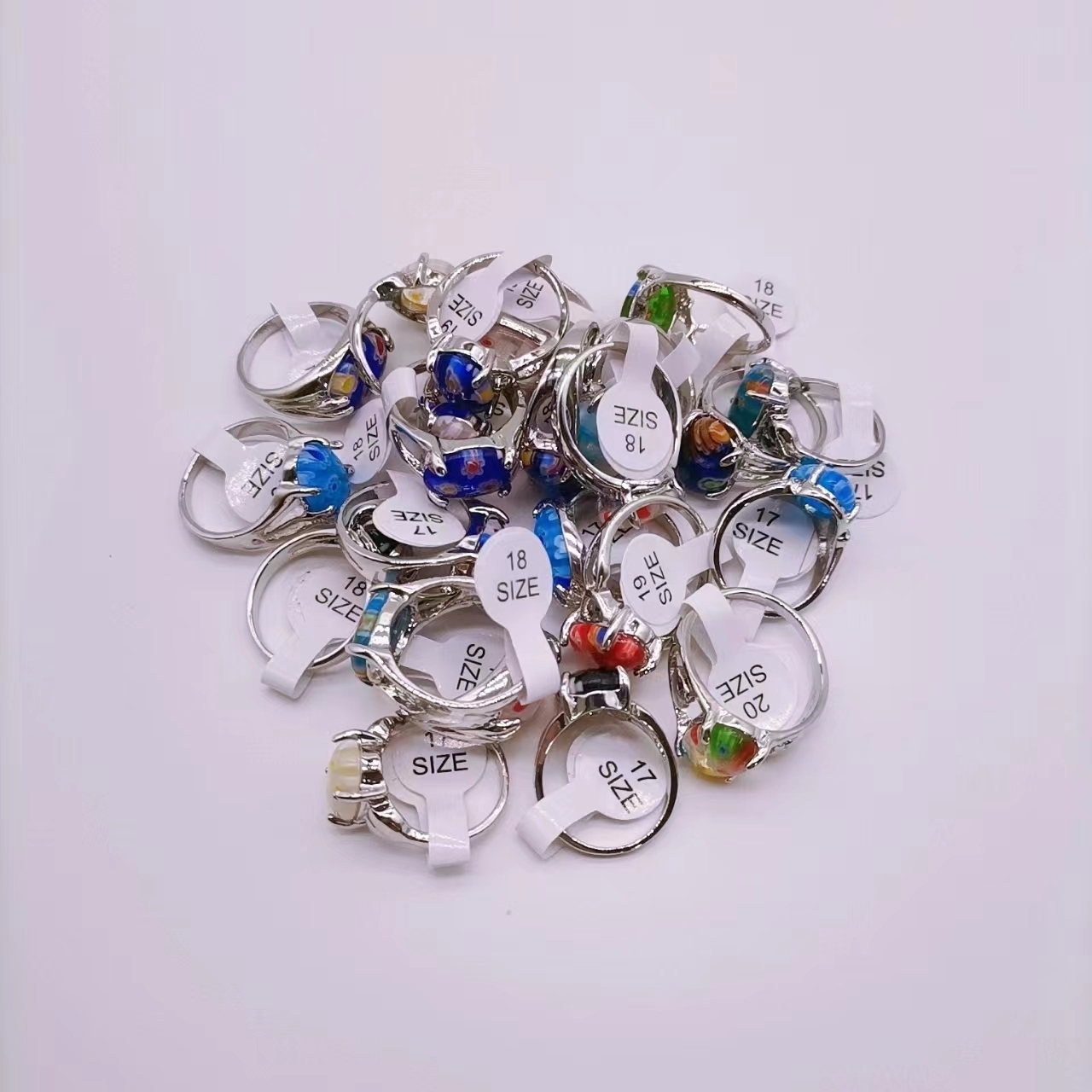 Wedding Rings 30pcs Rings for Men and Women Vintage Colored Stone Charm Party Ring Fashion Jewelry Love Wedding Bohemia Gifts Wholesale 230713