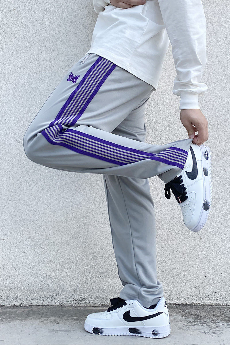 Mens Pants ss AWGE Needles Sweatpants Men Women 1 Quality Embroidered Butterfly Stripe Trousers 230712