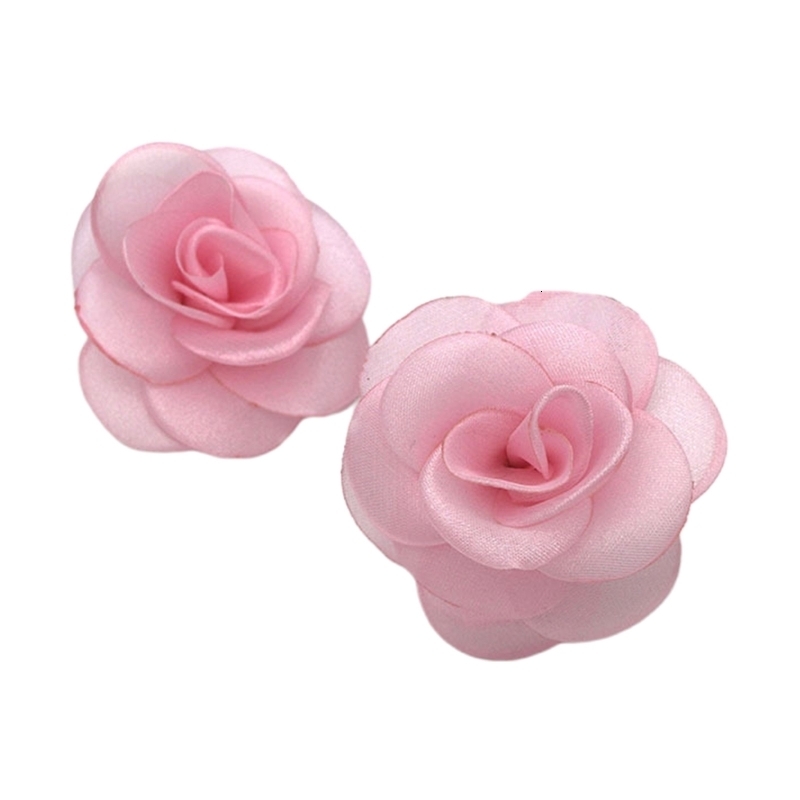 Shoe Parts Accessories 1 Pair Stylish Removable Rose Flower Shoe Clips Women Detachable Cloth Flower Charms Wedding Shoe Buckles High Heels Ornaments 