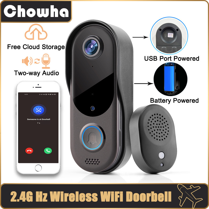 Doorbells Smart Home Security doorbell camera WiFi Video Intercom Door bell Camera Outdoor Wireless Doorbell 2 Way Audio Night Vision 230712