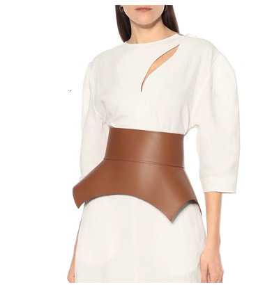 Fashion style waist seal waist corset type cowhide wide waist seal leather coat sheepskin wide belt 220509