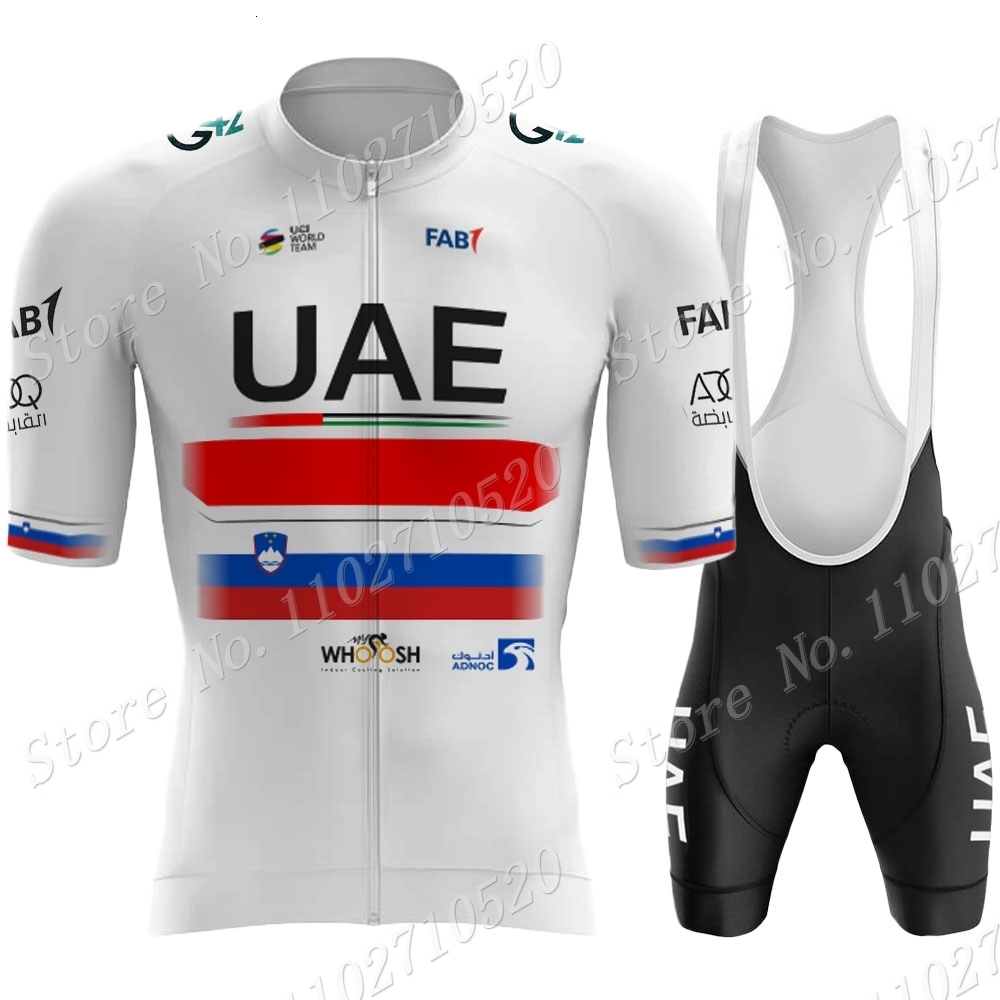 Cycling Jersey Sets TDF UAE Team Set Short Sleeve Tadej Pogacar Clothing Road Bike Shirts Suit Shorts MTB Maillot Culotte 230712