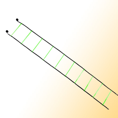 Fast Delivery 5M 10Rung Nylon Straps Training Stairs Agility Ladders Soccer Football Tab Speed Ladder Sports Fitness Equipment