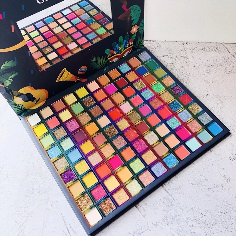 Eye Shadow 99 Colors Brazil Palette Pigmented Pressed Powder Shimmer Matte Glitter Stage Party Eyeshadow 230712