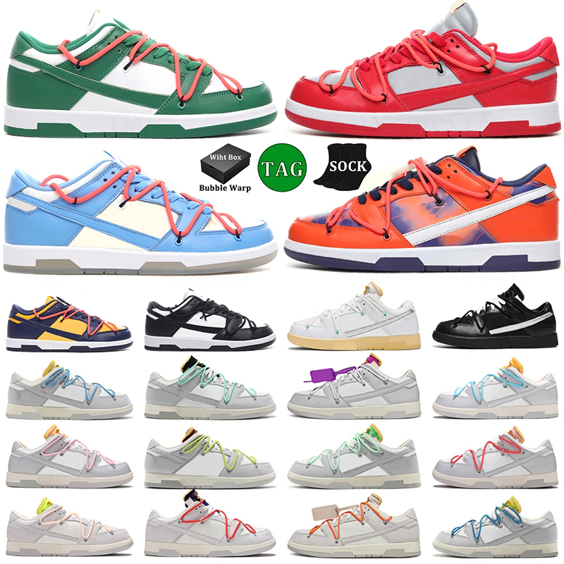 Casual Shoes Men Women Sneaker The 50 Of 50 UNC Black White Silver Orange Pine Green University Red White Purple Grey Black Sail Low Mens Trainers Sports Size 36-45