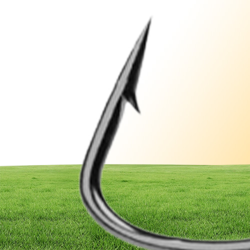 5 Sizes 1050 38105 Worm Hook High Carbon Steel Barbed Hooks Asian Carp Fishing Gear 200 Pieces Lot BL05