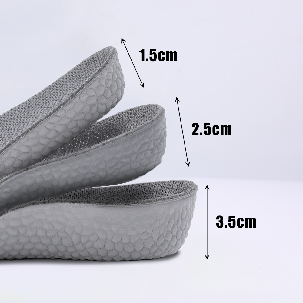2025 new Parts Accessories 3.5CM Invisible Height Increasing Insoles Half Sole Heighten Sports Shoe Pad Inserts Men Women Orthopedic Arch Support Inso