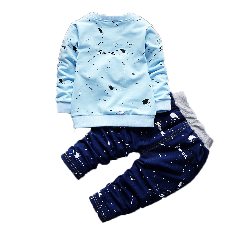 2PCS Kids Tracksuit Baby Boy Clothes TShirt Tops Long Pants Toddler Clothes Set Outfits Girls Clothing set