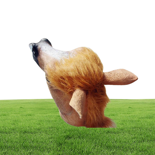 Creepy Mask Head Halloween Costume Theater Prop Novelty Latex Ruer party animal masks 9586489