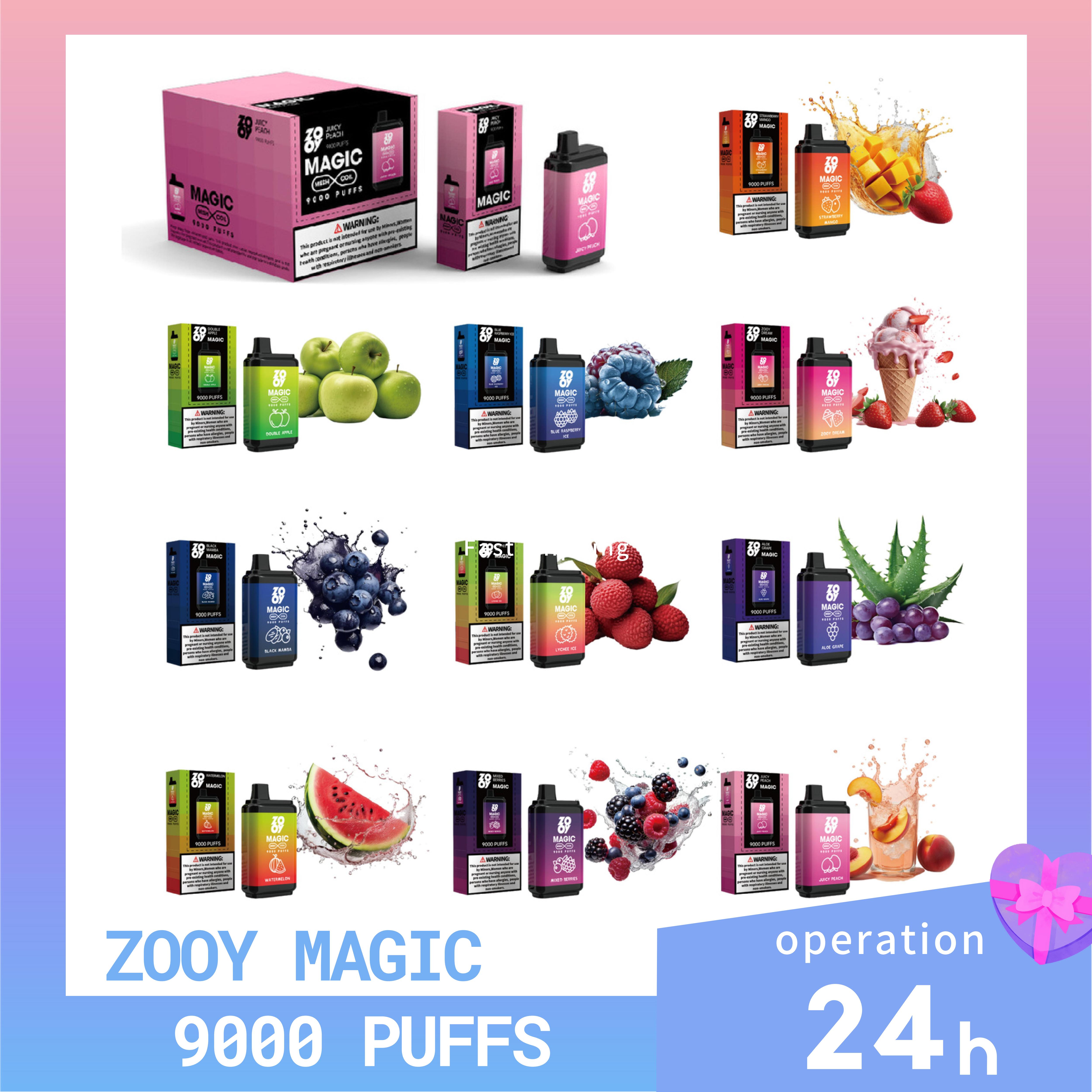 puff 9000 zooy magic puff bars Disposable Vape Pen With 600mah Rechargeable Battery TYPE C USB 16ML Prefilled randm tornado disposables vapes ecig
puff 9000 zooy magic puff bars Disposable Vape Pen With 600mah Rechargeable Battery TYPE C USB 16ML Prefilled randm tornado disposables vapes ecig