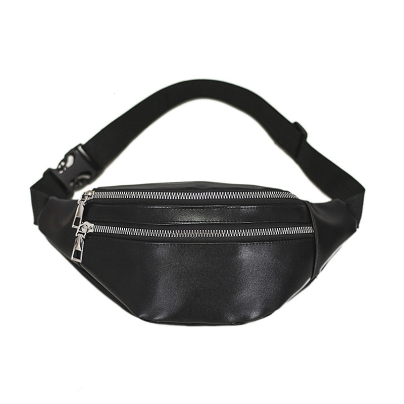 Waist Bags Fanny Packs Pack Bag with Zipper Pockets Adjustable Belt PU Leather for Men Women Fashion Travel Pouch 230713