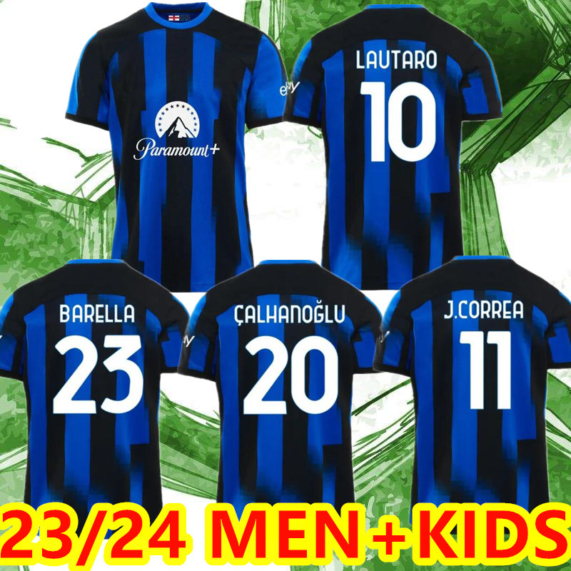 23 24 LUKAKU soccer jerseys BARELLA CORREA INTERS DZEKO GIROUD IBRAHIMOVIC LAUTARO MILANS THEO BRAHIM football shirt 2023 uniforms men kids kits sets, 23/24 home +patch
23 24 LUKAKU soccer jerseys BARELLA CORREA INTERS DZEKO GIROUD IBRAHIMOVIC LAUTARO MILANS THEO BRAHIM football shirt 2023 uniforms men kids kits sets, 23/24 home +patch