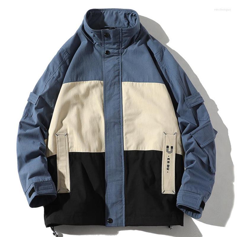 Men's Jackets 2023 Arrival Top Fashion Short Brand Clothing Bomber Jacket Men Casual Cotton Zipper Spliced Supzoom