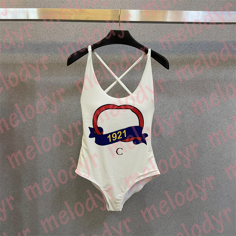 Badebekleidung mit Buchstabendruck, sexy, rückenfrei, Bikini für Damen, Sommerurlaub, Badeanzug, Pad, Badeanzug