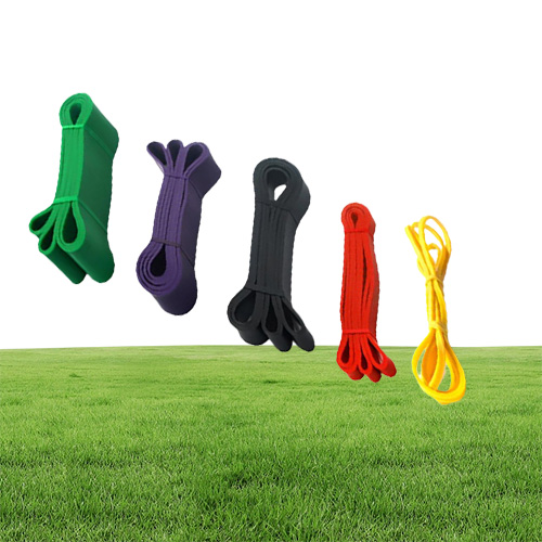 Virson Colourful 5 Size Yoga belt Resistance Bands Gym Home Exercise Women Yoga Tension Elastic Rubber Band for Men