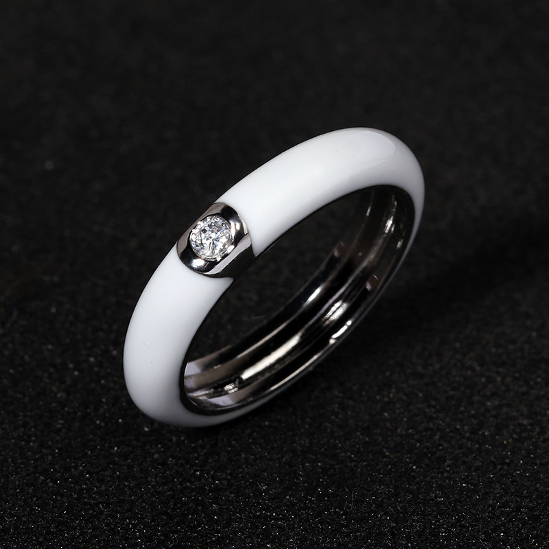 Wedding Rings 925 Silver Creative Retro Colorful Enamel Ring Female Minimalist Flower For Ladies Party Engagement Jewelry Gift 230714