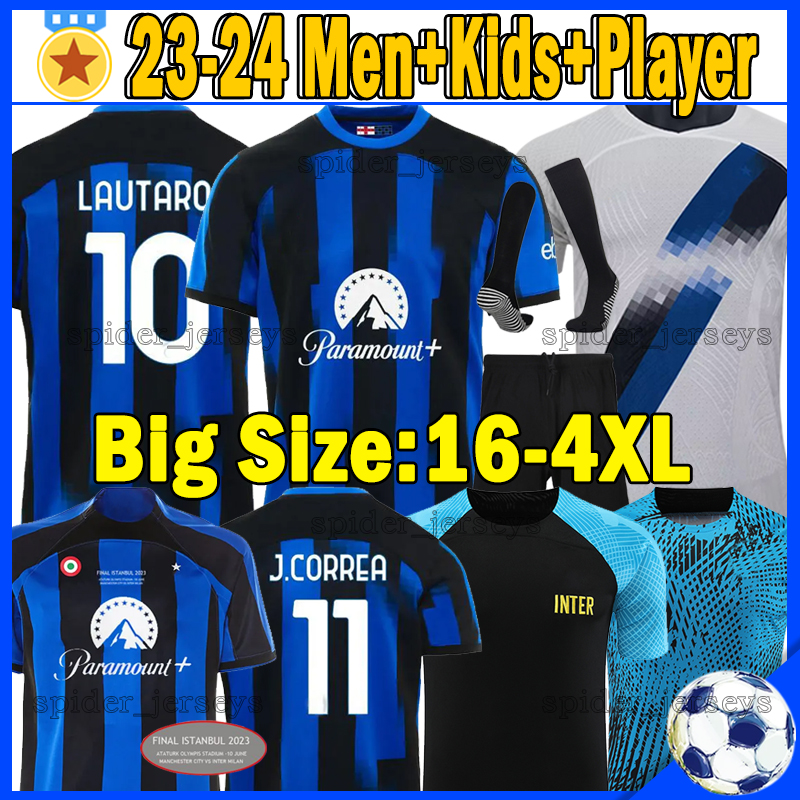 4XL 23 24 LAUTARO J. CORREA Soccer Jerseys Inter 2023 2024 DUMFRIES DE VRIJ GOSENS MILANS CALHANOGLU BARELLA Men Uniforms Football Shirts Men Kids Kits Socks Full Sets, Guojimilan vest
4XL 23 24 LAUTARO J. CORREA Soccer Jerseys Inter 2023 2024 DUMFRIES DE VRIJ GOSENS MILANS CALHANOGLU BARELLA Men Uniforms Football Shirts Men Kids Kits Socks Full Sets, Guojimilan vest