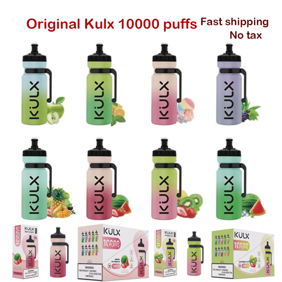 Original Kulx 10000 Puffs Disposable E Cigarettes Airflow Control Device 6 Colors RGB Light 0% 2% 3% 5% Optional 10K Puffs Vape Pen 10 Flavors DDP No Tax
Original Kulx 10000 Puffs Disposable E Cigarettes Airflow Control Device 6 Colors RGB Light 0% 2% 3% 5% Optional 10K Puffs Vape Pen 10 Flavors DDP No Tax