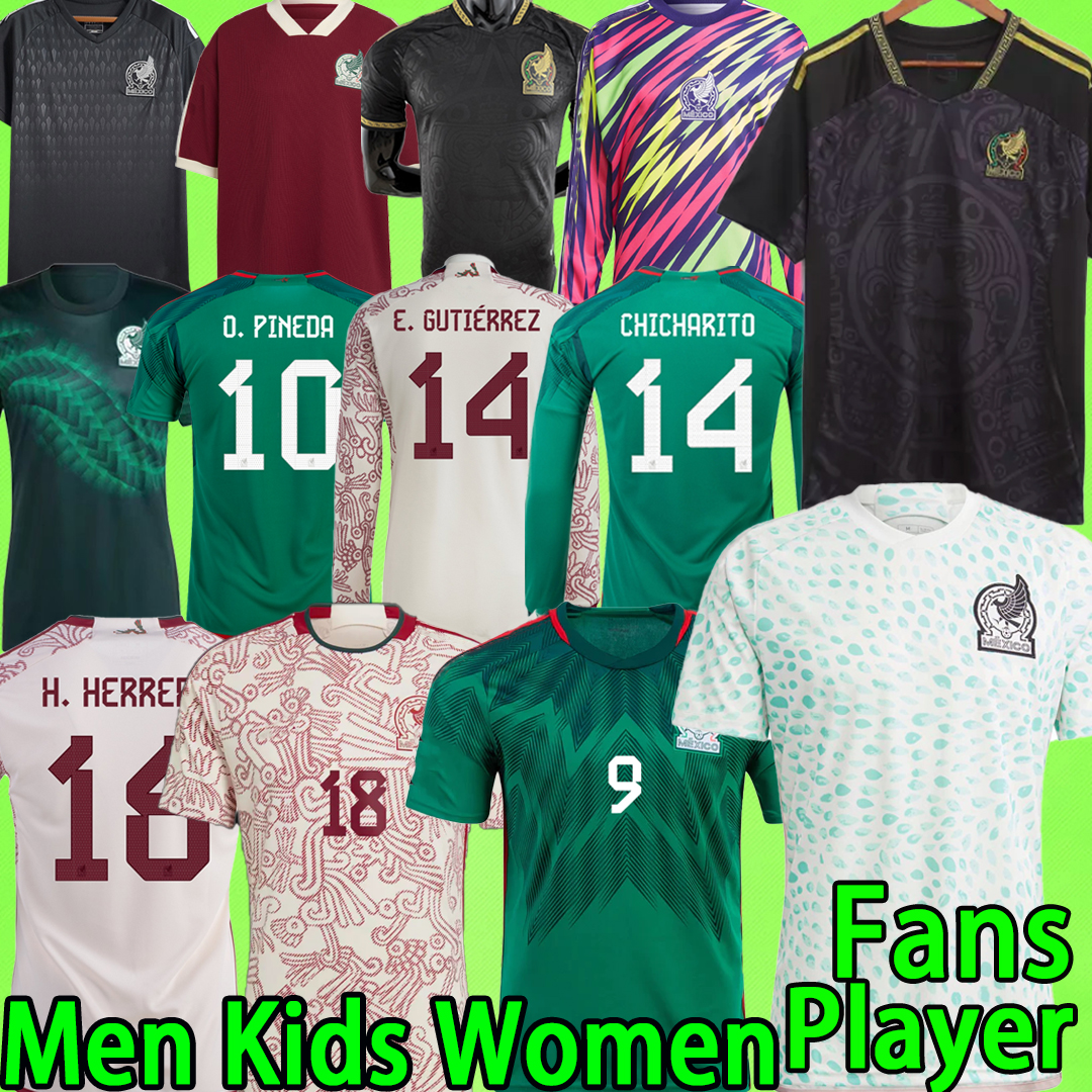 Mexico 2023 soccer jerseys WOMEN uniforms goalkeeper long sleeve Fans player version 22 23 CHICHARITO G.DOS SANTOS Camisetas 2022 Men Set Kids Kit football shirt boys, 2022 fans version
Mexico 2023 soccer jerseys WOMEN uniforms goalkeeper long sleeve Fans player version 22 23 CHICHARITO G.DOS SANTOS Camisetas 2022 Men Set Kids Kit football shirt boys, 2022 fans version